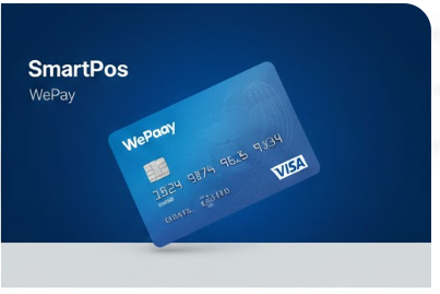 Terminal SmartPos WePaay para cobro con tarjetas de crédito y débito